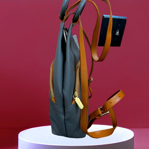 NWT Made In Italy Leather Sling Backpack main image 4